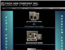 Tablet Screenshot of pach-co.com